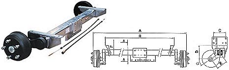 Remorques Ecim Essieux Remorques Trains Roulants Et Accessoires Pour